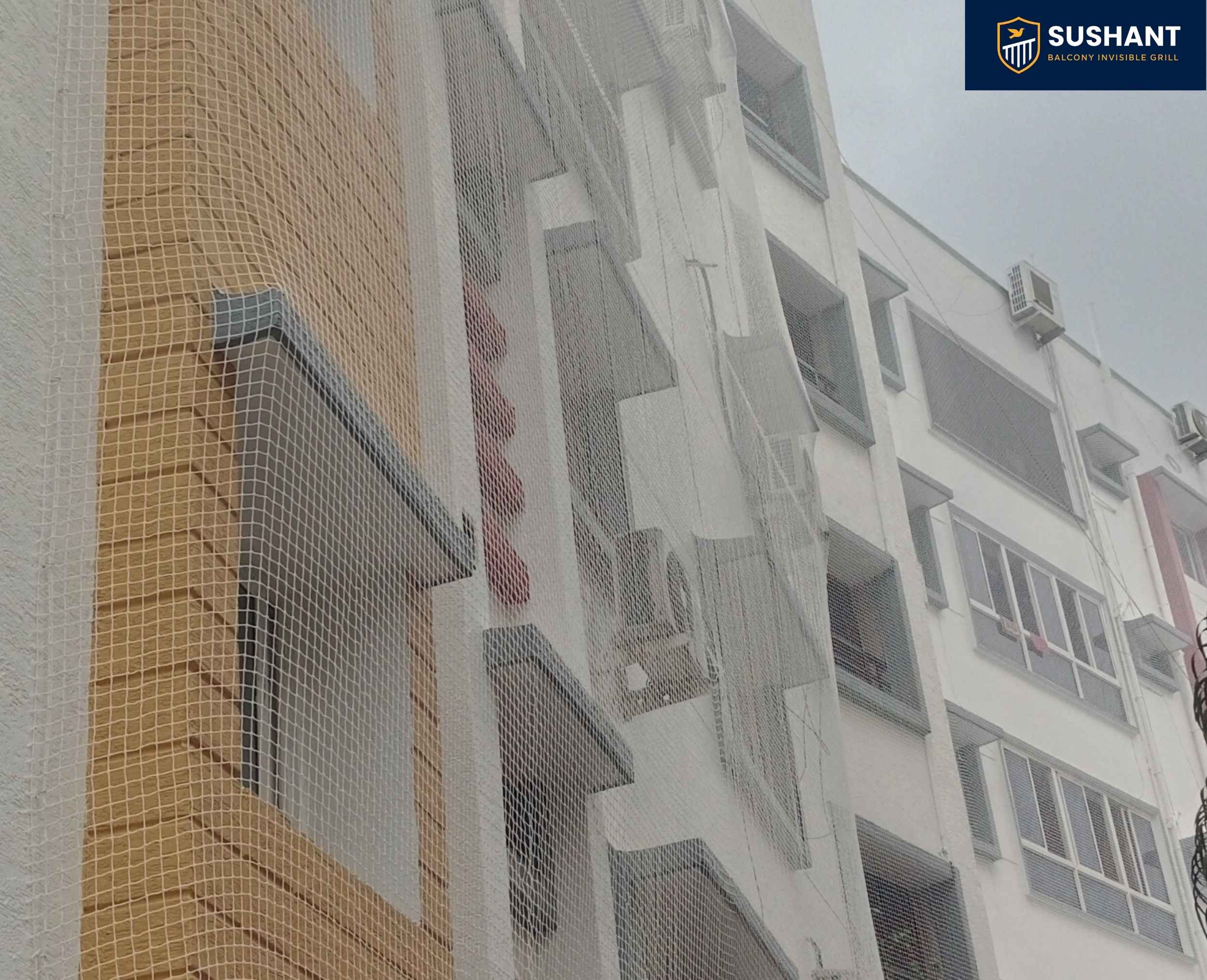 Building Covering Nets Installation